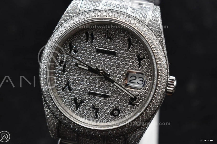 41mm Arabic Wheel Numerical Diamond Version Date Markers with DateJust JDF 900 ZipUp Best 1010